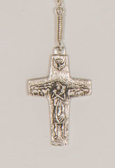 Pope Francis Full Rosary: Sterling Silver with Dumortierite