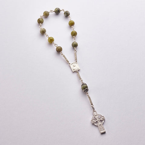 CEL 1 CM: Ahenny High Cross: Silver with Connemara Marble (wholesale)