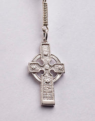 Ahenny High Cross: Sterling Silver with Connemara Marble