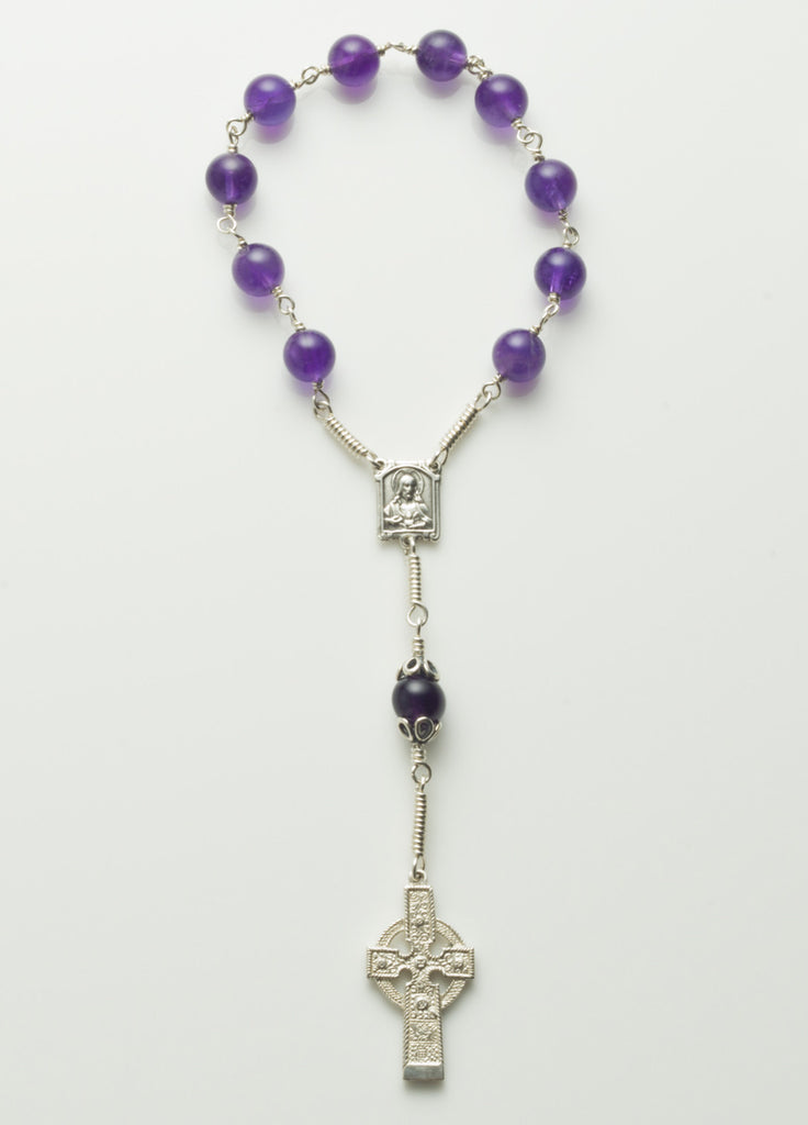 Ahenny High Cross: Sterling Silver with Amethyst