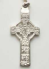 Muiredeach High Cross: Sterling Silver with Connemara Marble