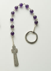 Penal Rosary: Sterling Silver with Amethyst